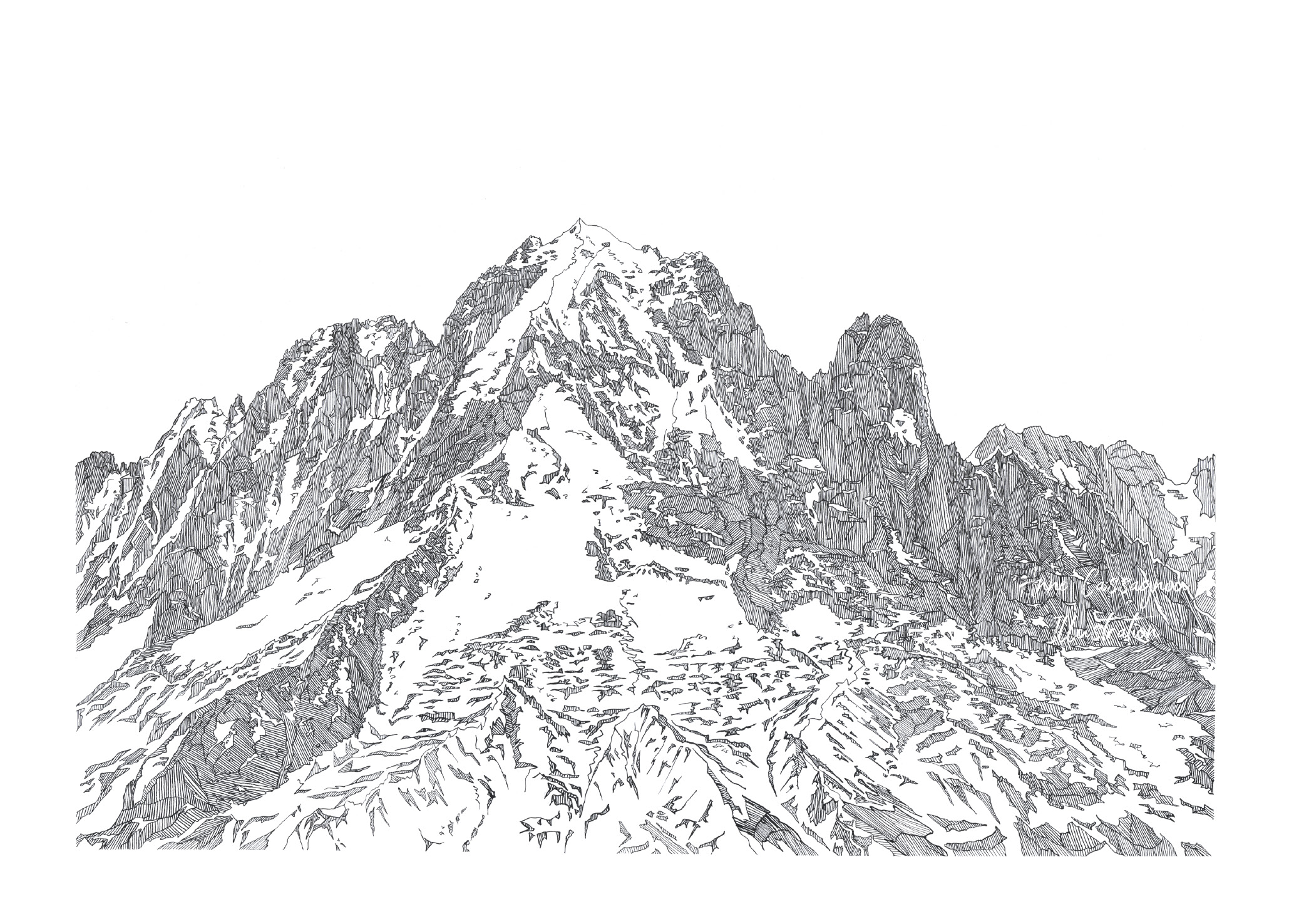 Dessin aiguille verte