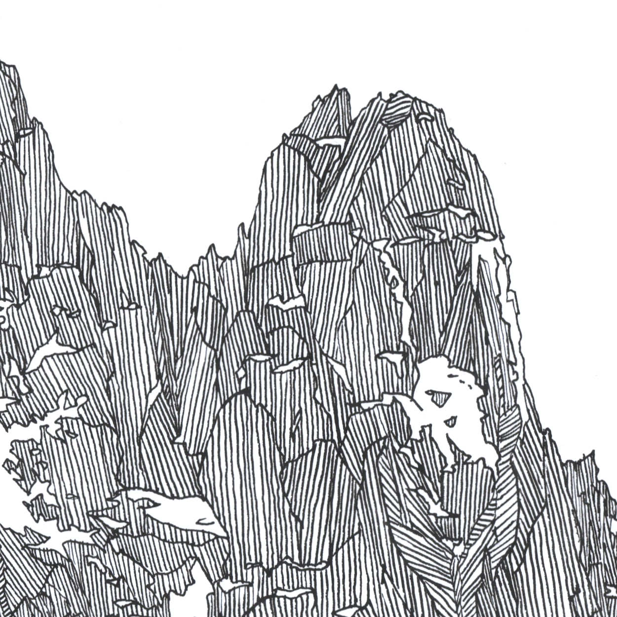 Mountain drawing 1